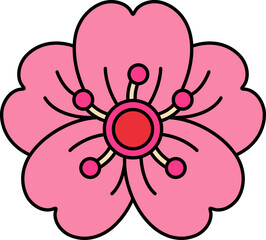 illustration of a cherry blossoms