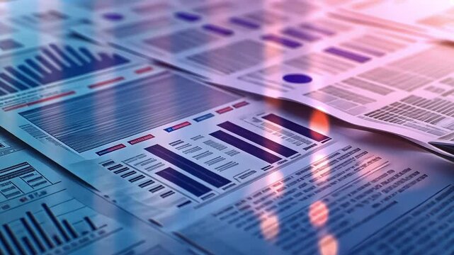 newspaper pages Crisis in news 4K Videos