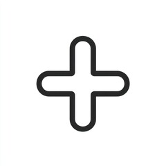 Fototapeta premium Simple plus sign graphic