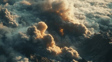 dense smoke overlay with thick swirling clouds, ideal for adding a dramatic and cinematic touch