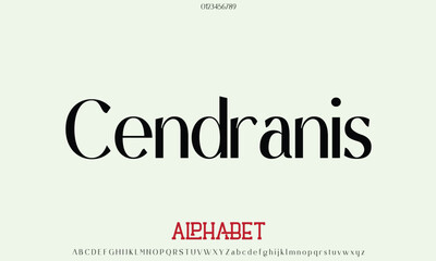Luxury Cendranis Personal Use Regular alphabet letters font for logo