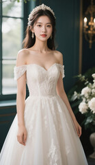 Fototapeta premium bridal dress