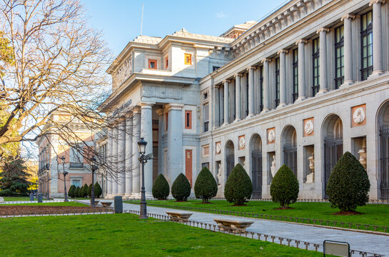 Famous Prado museum in Madrid, Spain