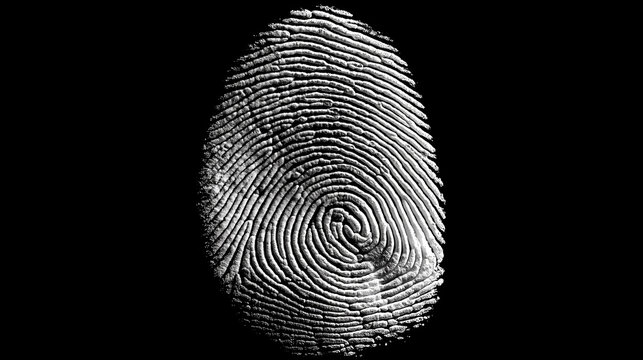 Vertical Fingerprint With Concentric Ridge Detail