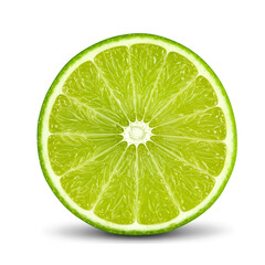 lime on white background