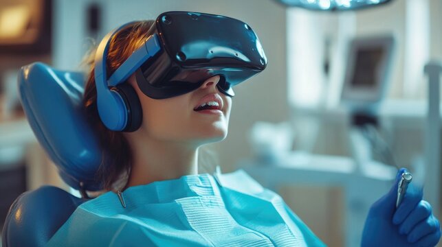 Virtual Reality technology enhances dental visits for patient comfort in a clinical setting