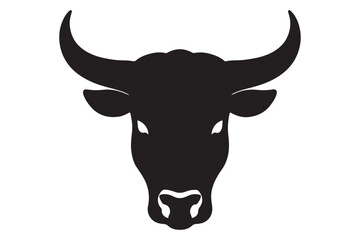 Bull head emblem for aggressive branding and marketing