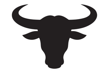 Bold bull head symbol representing strength and determination