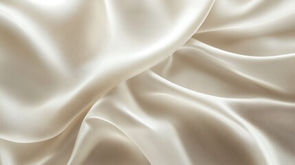 Fototapeta premium Smooth and Silky White Fabric Texture with Subtle Shimmer for Elegant Backgrounds and Luxurious Designs in Fashion and Home Decor