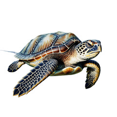 sea-turtle-illustration-marine-life-ocean-animal-graphics-stock-image