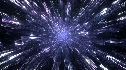 Abstract radiant central explosion