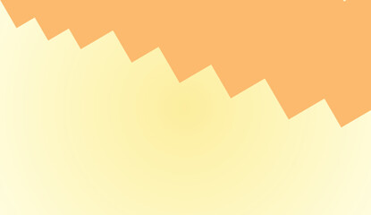 Abstract zigzag pattern with orange and yellow gradient background in minimalist style