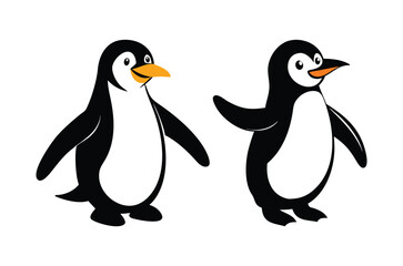 Obraz premium Cute Penguin Vector Illustration – EPS Clipart for Designers & Creators