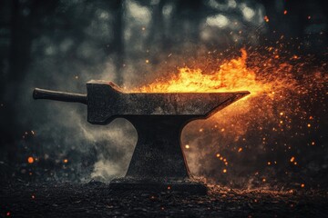 Forge in fiery action