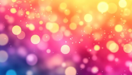 Fototapeta premium Vibrant, colorful bokeh background