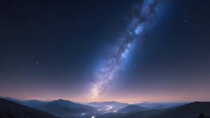 Fototapeta premium sunrise over the mountains