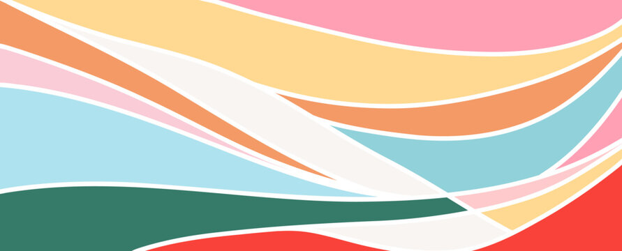 Bold Abstract Flowing Patterns Background