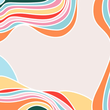 Dynamic Colorful Wave Shapes Background Set