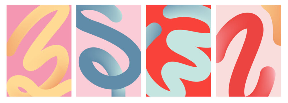 Modern Dynamic Wavy Design Banners for Celebration and Ads Background for Ads, Covers, Social Media Graphics, Shop, Discount, Sale and Flyer Decoration	