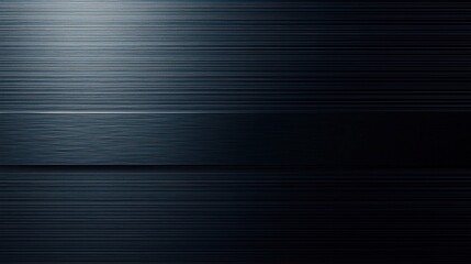 Obraz premium Dark, metallic surface with horizontal lines and light.