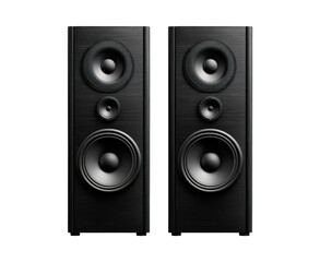 Fototapeta premium High Quality Black Speakers on a transparent background