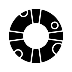 Rubber ring icons in outline and fill. vector illustration for ui.