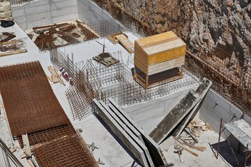 Building block construction site