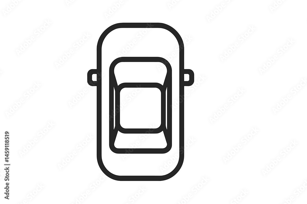 Poster vector illustration icon of a simple container design for various applications in graphic and produc