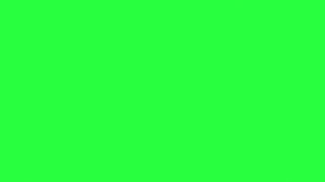 Paint Transition Effect Animation on Green Screen Background