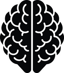 vector illustration of a human brain with an arrow