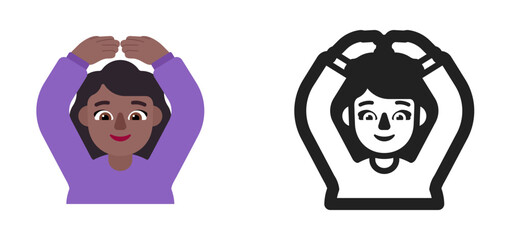 Person Gesturing OK Emoji (Medium-Dark Skin Tone)
