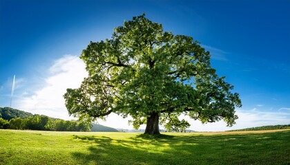 Fototapeta premium oak tree isolated generative ai