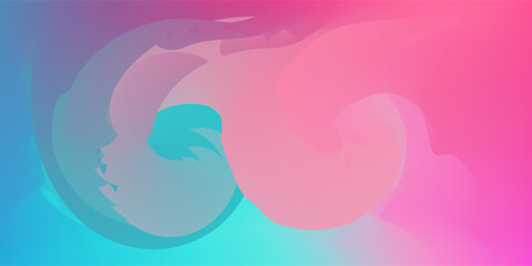 Color gradient background, abstract orange grain gradation texture, vector pink noise texture blur abstract background