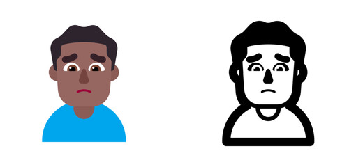 Person Frowning Emoji (Medium-Light Skin Tone)
