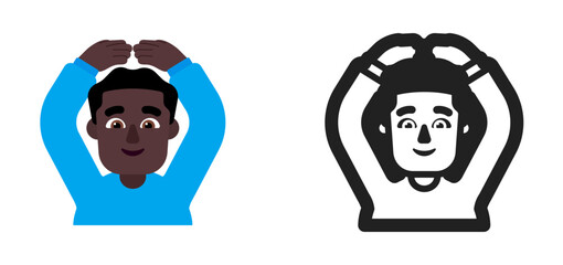 Man Gesturing OK Emoji (Medium-Dark Skin Tone)
