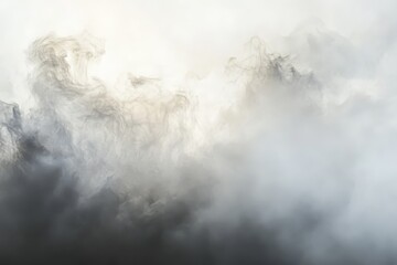 Obraz premium Abstract textured cloud-like formations in light and dark tones.