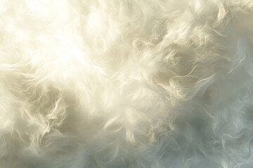 Fototapeta premium Abstract ethereal cloudscape in soft pastel tones.