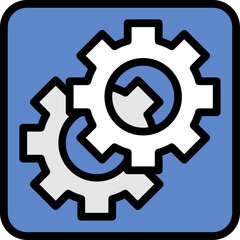 setting illustration on a white background     