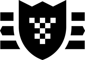 shield illustration on a white background     