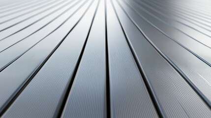 Obraz premium Brushed silver metal with linear texture, reflecting light. Sleek industrial elegance in minimalist detail.