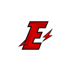 'E' letter logo 
