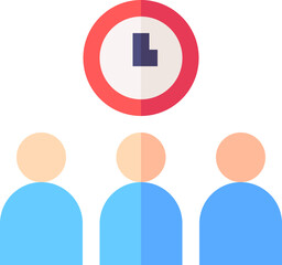 team illustration on a white background     