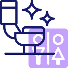 toilet illustration on a white background     