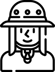 tourist illustration on a white background     