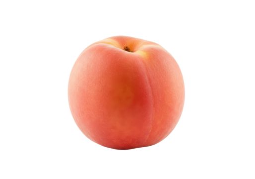 A peach stands out against the void