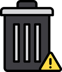 trash (2) illustration on a white background     