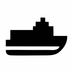 Minimalist boat graphic, simple boat illustration, water transport symbol, simple ship icon