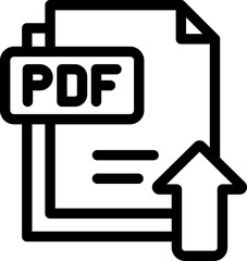 upload illustration on a white background     