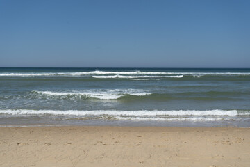 Photo des vagues de l'ocean atlantique  Vieux Boucau dans les Landes