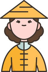 vietnamese illustration on a white background     